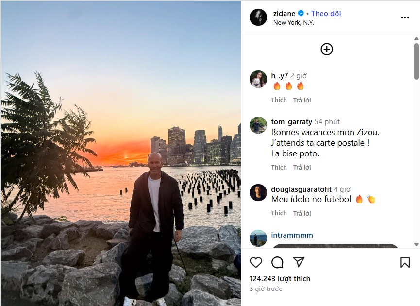 Zidane tái xuất mạng xã hội giữa tin đồn thay thế Ruben Amorim tại MU
