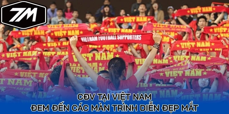 CĐV tại Việt Nam đem đến các màn trình diễn đẹp mắt